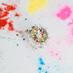 Load image into Gallery viewer, Vibrant Hues Ring in Oxidised 925 Silver