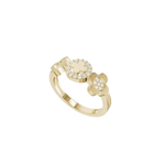 Load image into Gallery viewer, Chaturdal Ring – Gold Floral Ring for Women