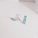 Load image into Gallery viewer, Mosaic Abstract Beauty Earrings in Oxidised 925 Silver