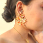 Load image into Gallery viewer, Maple Bunch Statement Jacket Earrings