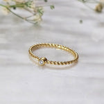 Load image into Gallery viewer, Silver Tanvi Ring with Diamond