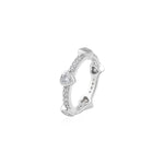 Load image into Gallery viewer, Hearts Eternity Band in 925 Silver