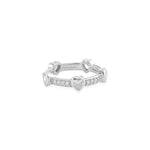 Load image into Gallery viewer, Hearts Eternity Band in 925 Silver