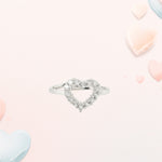 Load image into Gallery viewer, Shining Heart Ring in 925 Silver