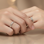 Load image into Gallery viewer, Infinity Knot Couple Ring in 925 Silver