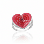 Load image into Gallery viewer, Vibrant Pulse Statement Ring in 925 Silver