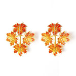 Load image into Gallery viewer, Maple Bunch Statement Jacket Earrings
