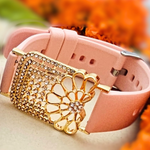 Load image into Gallery viewer, Silicone Watch Strap Zircon Bracelet Rakhi