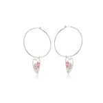 Load image into Gallery viewer, Garden Of Love Hoop Earrings