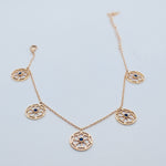 Load image into Gallery viewer, Dainty Blue Sparkle Flexible Anklet