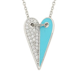 Load image into Gallery viewer, Cheerful Blue Heart Necklace