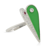 Load image into Gallery viewer, Go Green Heart Ring