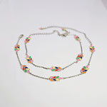 Load image into Gallery viewer, Vibrant Leaves Anklet in 925 Silver
