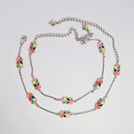 Load image into Gallery viewer, Vibrant Leaves Anklet in 925 Silver
