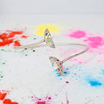 Load image into Gallery viewer, Colorful Twist Flexi Bracelet in Oxidised 925 Silver
