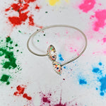 Load image into Gallery viewer, Colorful Twist Flexi Bracelet in Oxidised 925 Silver
