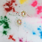 Load image into Gallery viewer, Charismatic Vibrant Earrings in Oxidised 925 Silver
