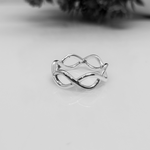 Load image into Gallery viewer, Two-Tone Anya Ring – 92.5 Sterling Silver &amp; Gold Plated Band
