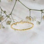 Load image into Gallery viewer, Silver Tanvi Ring with Diamond
