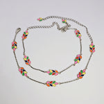 Load image into Gallery viewer, Vibrant Leaves Anklet in 925 Silver

