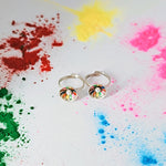 Load image into Gallery viewer, Gulal Galmour Toe Rings in Oxidised 925 Silver

