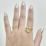 Load image into Gallery viewer, Maple Leaf Filigree Band Ring
