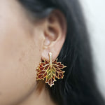Load image into Gallery viewer, Blinging Maple Earrings
