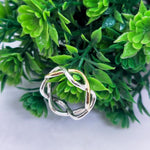 Load image into Gallery viewer, Two-Tone Anya Ring – 92.5 Sterling Silver &amp; Gold Plated Band
