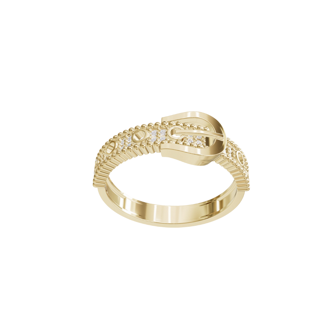 Naata ring   belt inspired statement ring