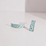 Load image into Gallery viewer, Mosaic Abstract Beauty Earrings in Oxidised 925 Silver
