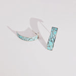 Load image into Gallery viewer, Mosaic Abstract Beauty Earrings in Oxidised 925 Silver
