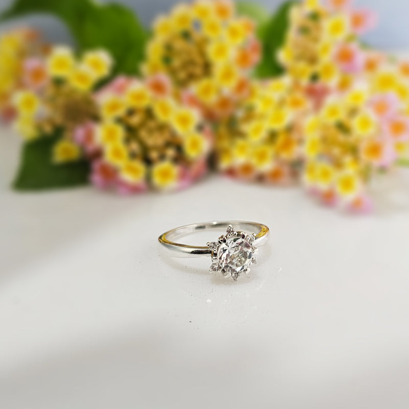 Silver Taraka Ring – Classic Solitaire CZ Ring