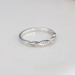 Load image into Gallery viewer, Silver Vritti Ring – Dainty Stacking &amp; Promise Ring
