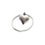 Load image into Gallery viewer, Hanging Heart Ring in 925 Silver
