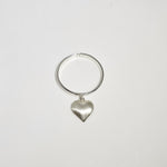 Load image into Gallery viewer, Hanging Heart Ring in 925 Silver
