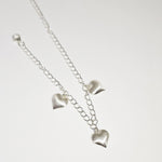 Load image into Gallery viewer, Hanging Hearts Bracelet in 925 Silver
