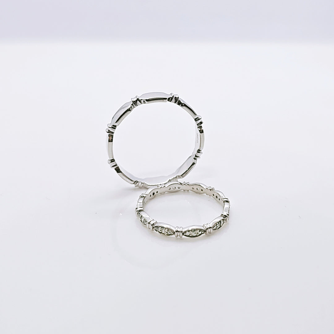 Connection Couple Band Ring in 925 Silver