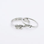 Load image into Gallery viewer, Infinity Knot Couple Ring in 925 Silver
