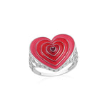 Load image into Gallery viewer, Vibrant Pulse Statement Ring in 925 Silver
