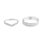 Load image into Gallery viewer, V Couple Ring in 925 Silver
