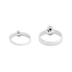 Load image into Gallery viewer, Rocking in Black Promise Couple Rings in 925 Silver
