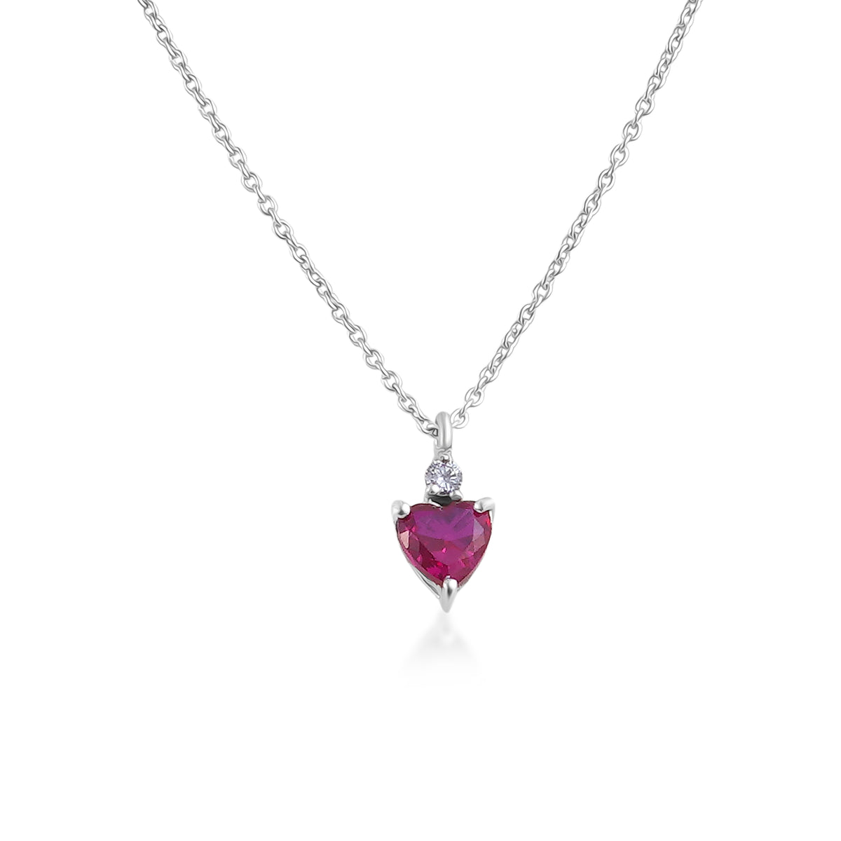 Dainty heart neacklace in 925 silver