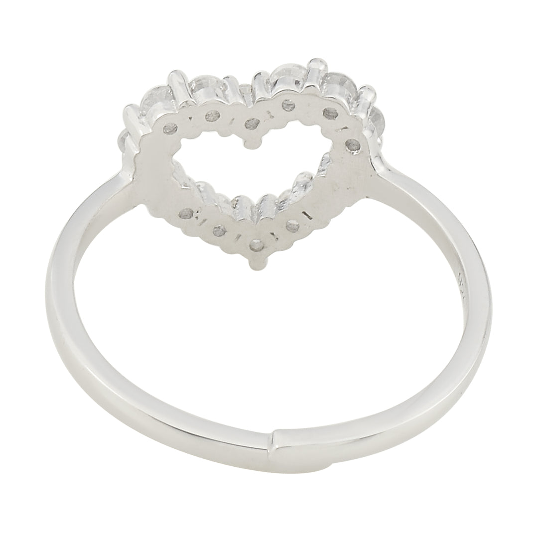 Shining Heart Ring in 925 Silver