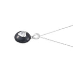 Load image into Gallery viewer, The Noir Heart Necklace in 925 Silver
