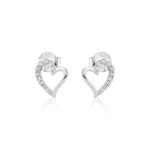 Load image into Gallery viewer, Delicate Heart Studs in 925 Silver
