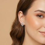 Load image into Gallery viewer, Delicate Heart Studs in 925 Silver

