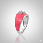 Load image into Gallery viewer, Cupid’s Glow Statement Ring in 925 Silver
