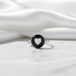 Load image into Gallery viewer, The Monolith Heart Ring in 925 Silver
