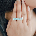 Load image into Gallery viewer, Abstract Mosaic Beauty Ring in Oxidised 925 Silver
