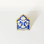Load image into Gallery viewer, Jharokha Blue Pottery Enamel Ring
